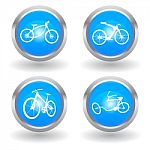 Modern Bike Icon Stock Photo