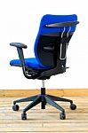 Modern Blue Office Chair Stock Photo
