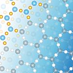 Molecular Background Stock Photo