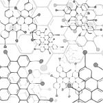 Molecular Background Stock Photo