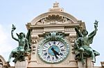 Monte Carlo, Monaco/europe - April 19 : Clock On The Roof Of The Stock Photo