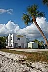 Motel On The Beach Stock Photo