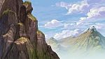 Mountain Painting Illustration Stock Photo