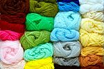 Multi-colored Yarn Stock Photo