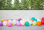Multicolored Balloons Stock Photo