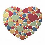 Multicolored Heart Stock Photo