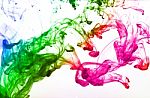 Multicolored Ink Drop Stock Photo