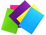 Multicolored Notebooks Stock Photo