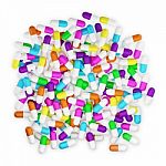 Multicolored Pills Stock Photo