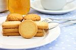 Multiple Style Crackers Snack Plate On Table Stock Photo