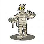 Mummy Character Cartoon Stock Photo