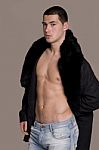Muscular Sexy Man Stock Photo