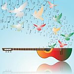 Music Of Peace Stock Photo