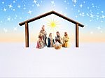 Nativity Scene Stock Photo