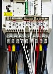 New Control Panel Wiring Stock Photo