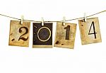 New Year 2014 Stock Photo