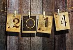 New Year 2014 Stock Photo