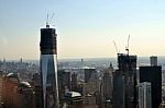 New York Sky View Stock Photo