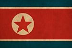 North Korea Flag Drawing ,grunge And Retro Flag Series Stock Photo