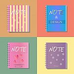 Note Notebook  Office  Vecter Icon Design Stock Photo