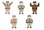 Officer Cartoon Character Stock Photo