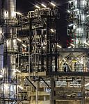 Oil Refinery Industry Stock Photo