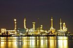 Oil Refinery Plant Stock Photo