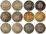 Old Coins Of Different Countries Stock Photo