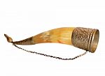 Old Drinking Horn Stock Photo