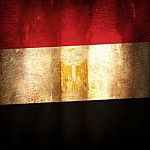 Old Grunge Flag Of Egypt Stock Photo