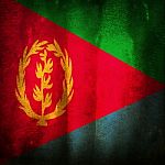 Old Grunge Flag Of Eritrea Stock Photo