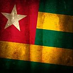 Old Grunge Flag Of Togo Stock Photo