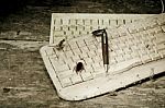 Old Keyboard Stock Photo