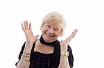 Old Lady Smiling Stock Photo