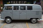 Old Vintage Volkswagen Van At Night Market, Srinakarin Road Stock Photo