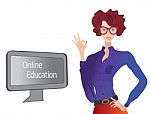 Online Education Stock Photo