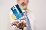 Online Shopping Is Now Safe And Fast Stock Photo