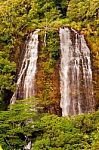 Opaeka'a Falls On Kauai Island Of Hawaii Stock Photo