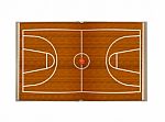 Open Book Basketball Court Stock Photo