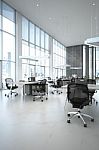 Open Space Office Interior Stock Photo