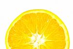 Orange Portion With Clipping Path Stock Photo