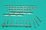Orthopedic  Implant  Plates And Screw Stock Photo