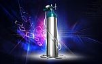 Oxygen Cylinder Stock Photo