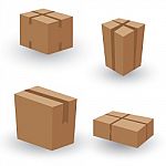 Packaging Box. Collection Box Packaging. Collection Box Packaging Design Stock Photo