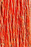 Painted Red Old Wooden Wall Texture Stock Photo