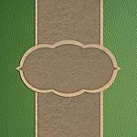 Paper Craft On Leather Texture Stock Photo
