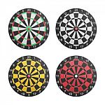 Paper Cut Of Dartboard With Target Icon Is Isolated For Comp Stock Photo