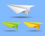 Paper Plane Stock Photo