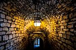 Passageway In An Old French Castle Stock Photo