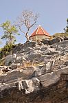 Pavilion Located On A High Cliff Stock Photo